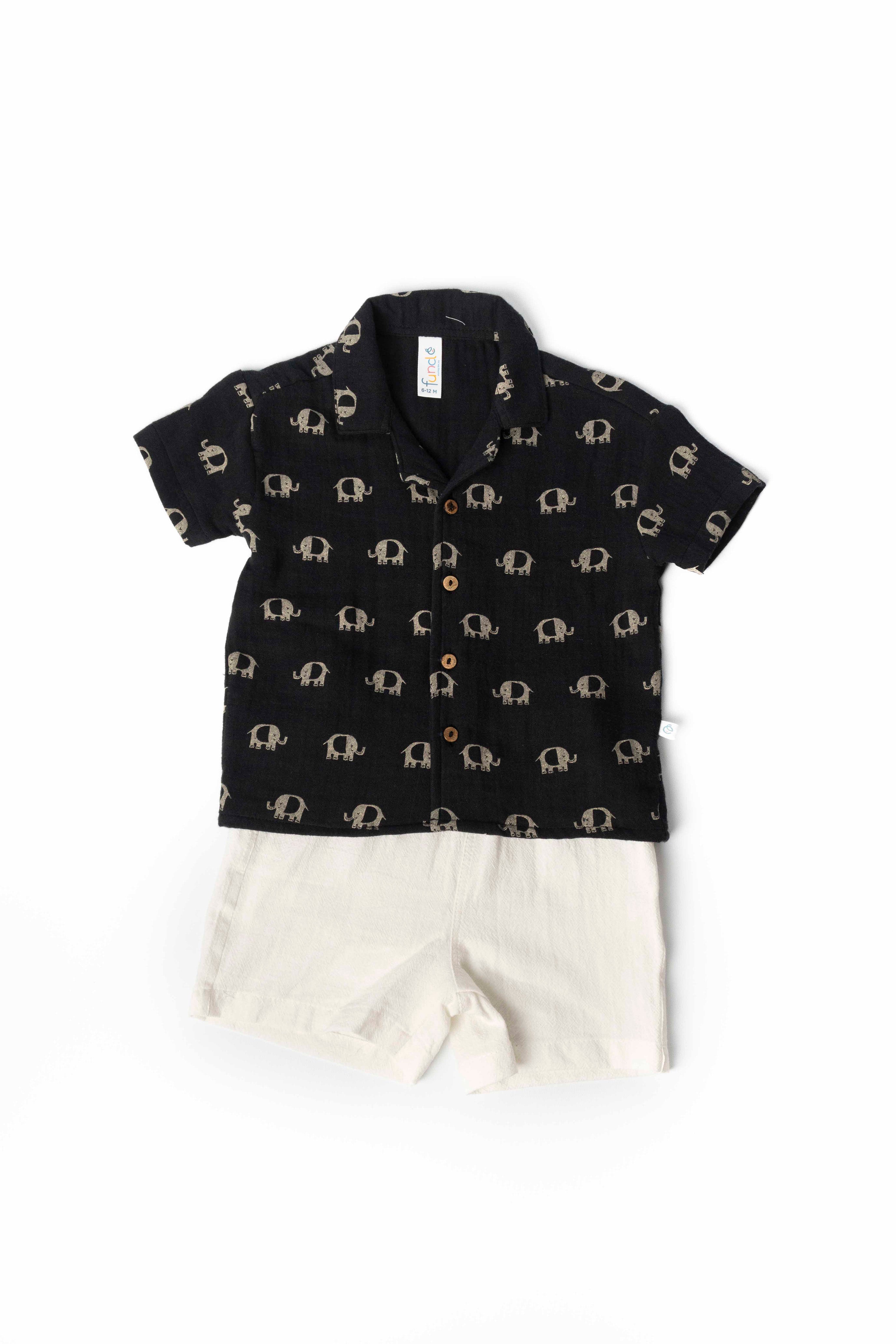 black coloured baby set