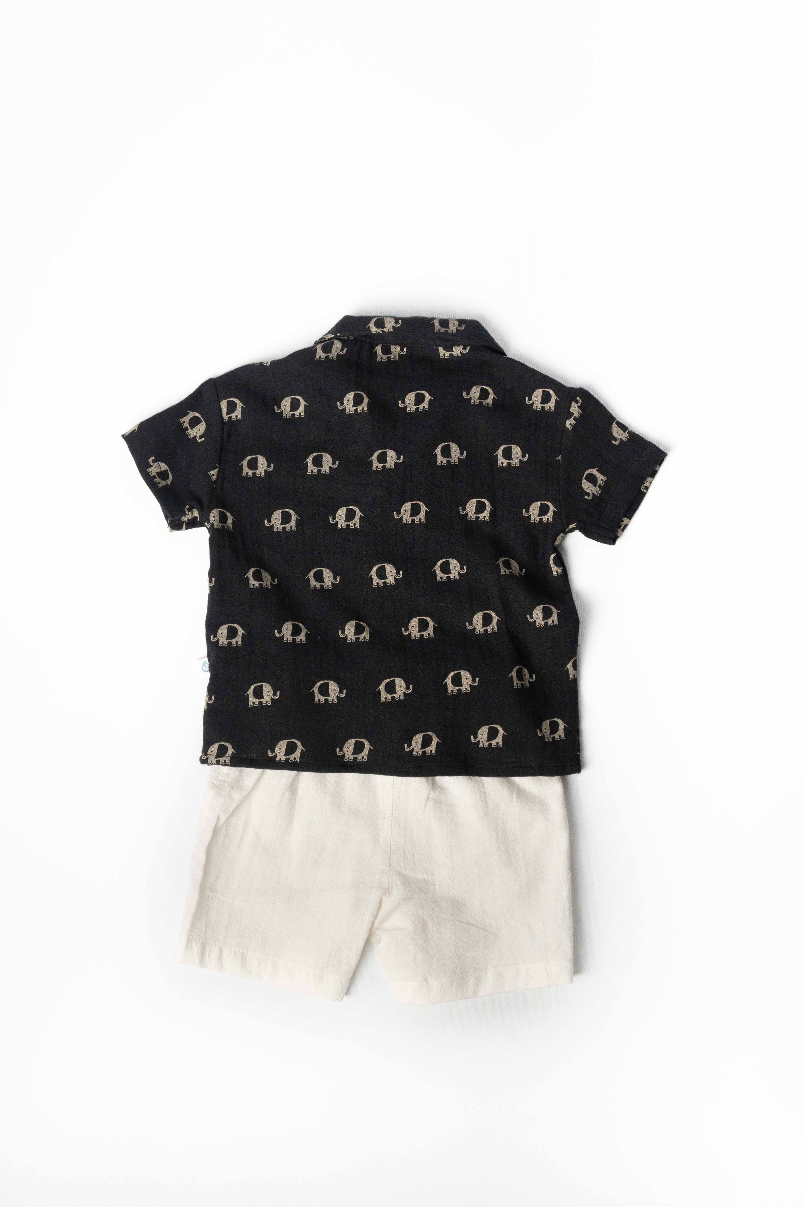 black coloured baby set