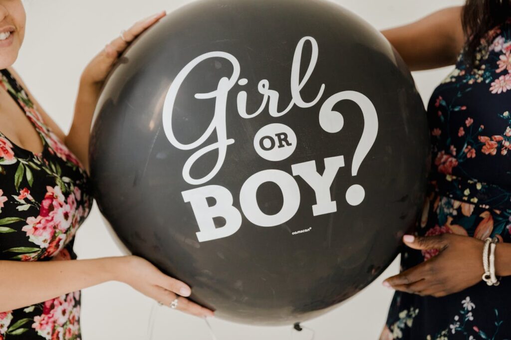 baby girl or boy balloon